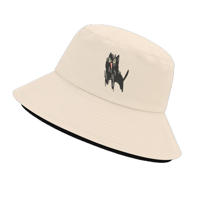 炸毛猫男女盆帽遮阳帽子渔夫帽