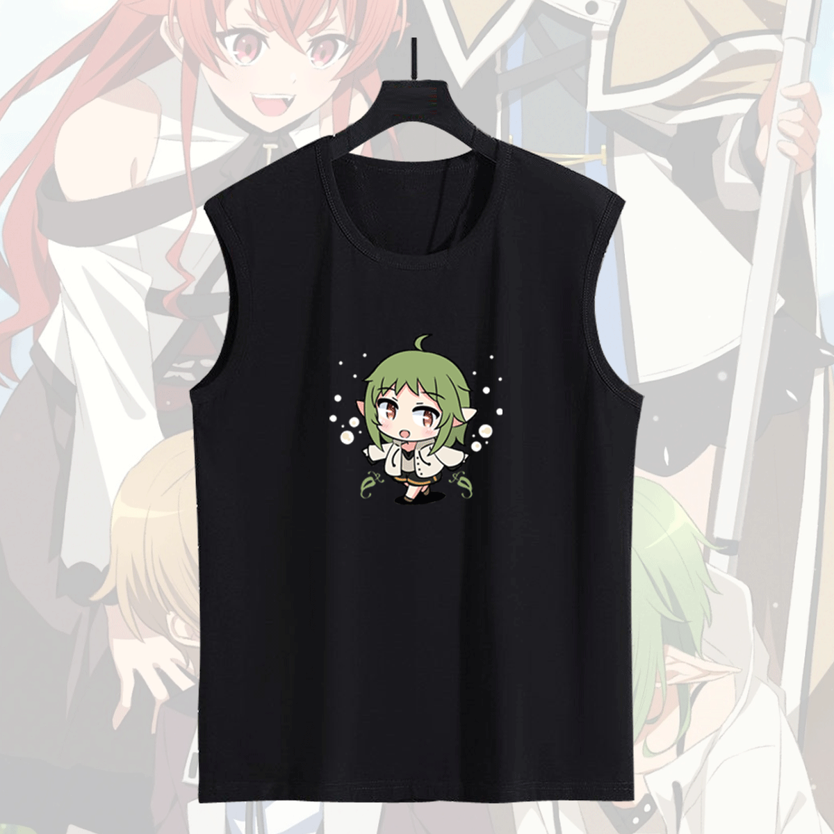 动漫无袖T恤男女衣服潮背心