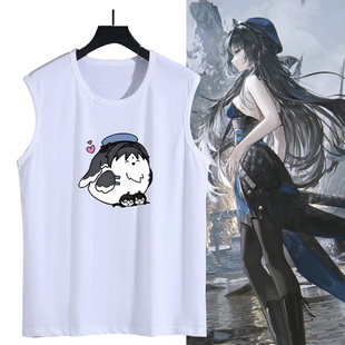 二次元游戏周边鸣潮漂泊者秧秧忌炎情侣男女可定制无袖T恤衫背心
