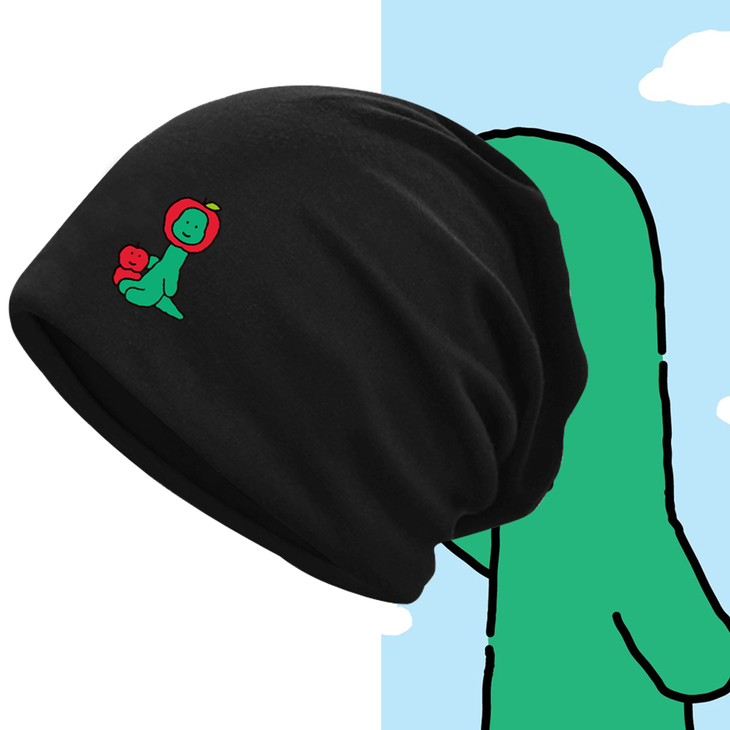 JOGUMAN乔古漫绿色小恐龙苹果卡通可爱男四季可定制包头帽头巾帽,服饰配件/皮带/帽子/围巾,帽子,淘宝优惠券,粉丝福利购,淘宝优惠卷