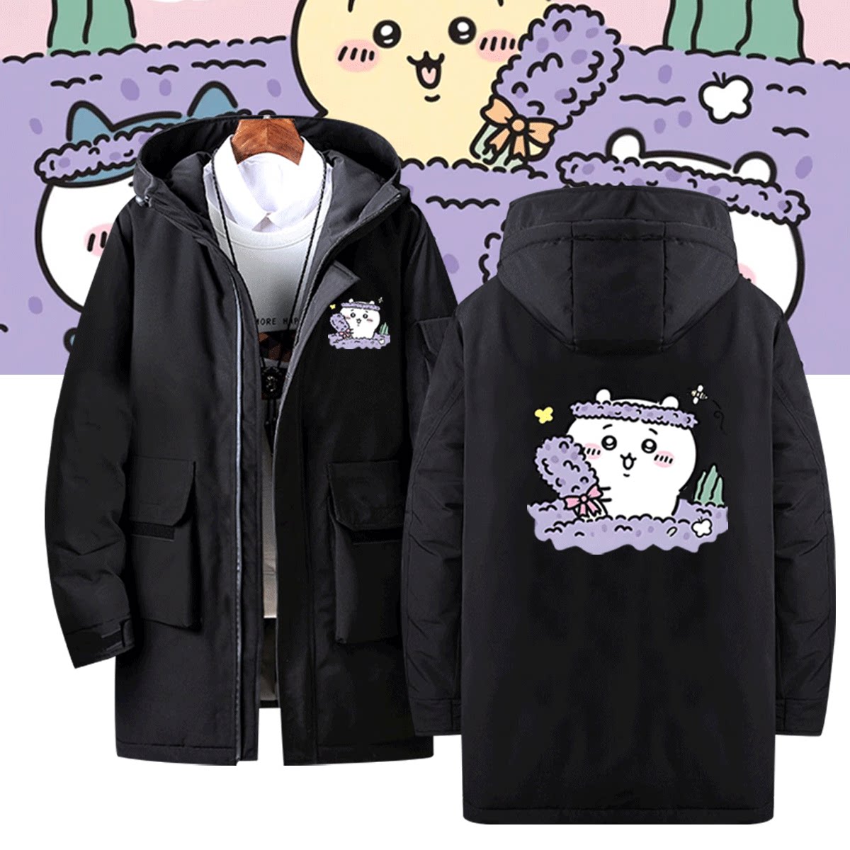 乌萨奇定制中长款外套羽绒服