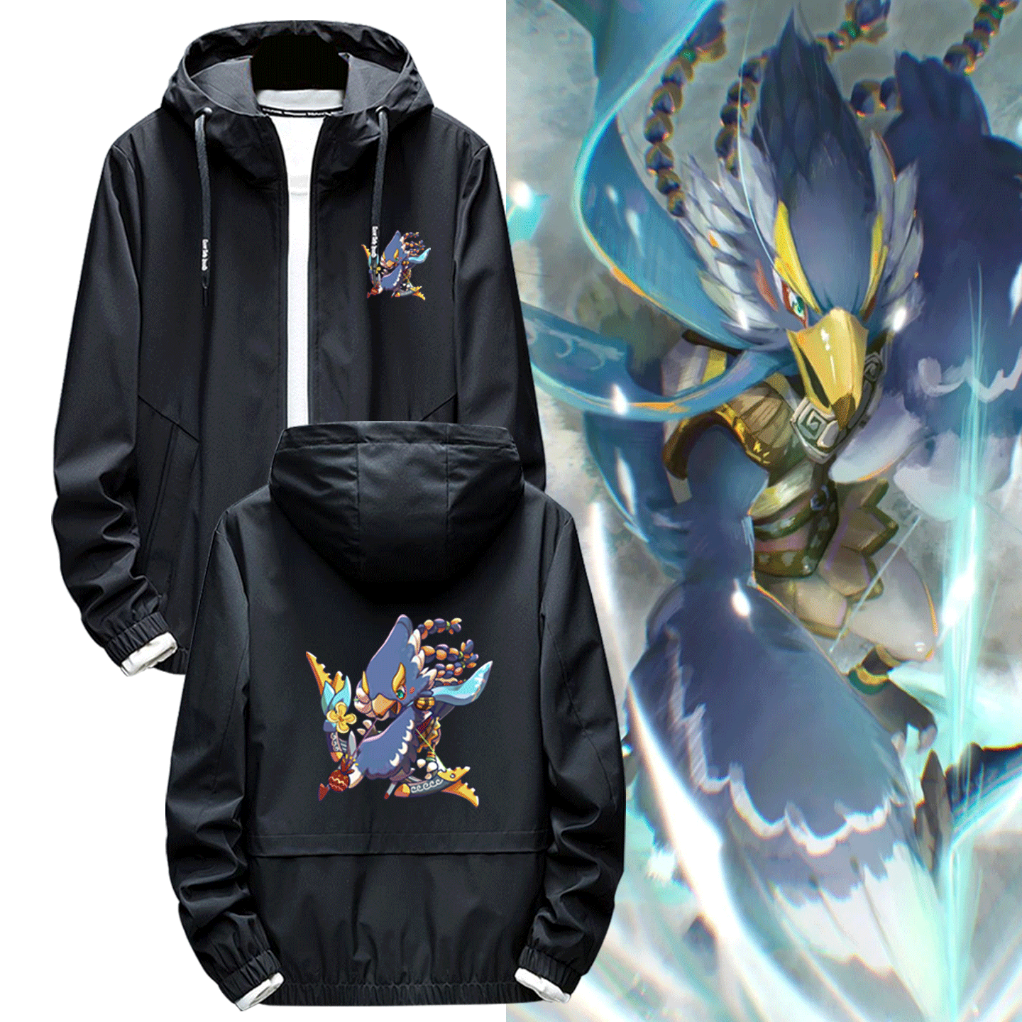 男女情侣可定制夹克外套秋冬塞尔达传说王国之泪联动周边联名卡通