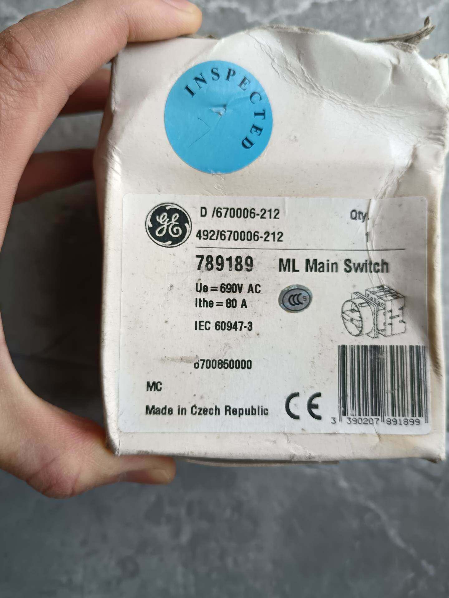 ge通用电气 ml2-670 负荷隔离开关 80a 690v询价