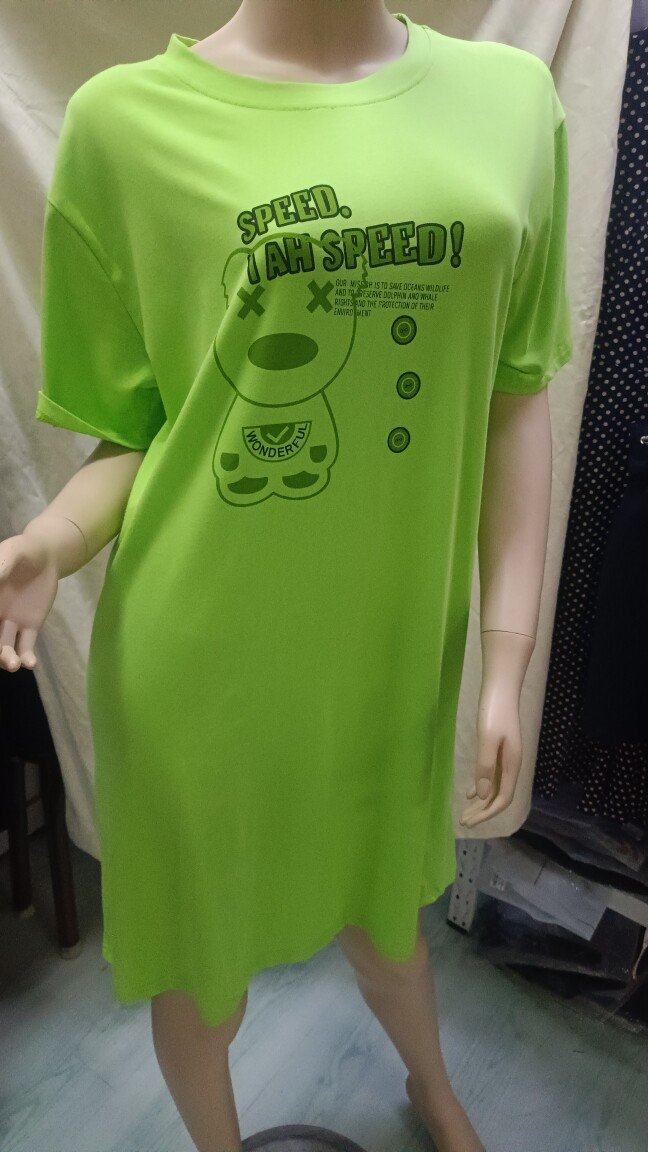 韩源芬糖果色睡裙女夏季薄款短袖连衣裙