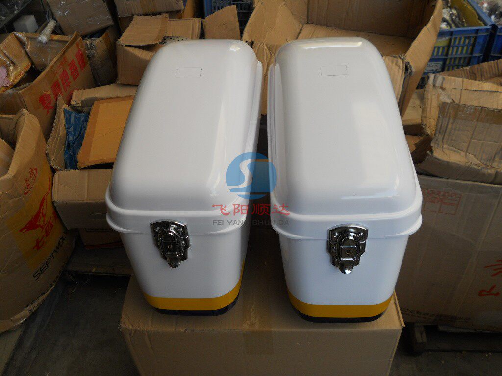 适用摩托车后货架边箱尾箱大容量贮物箱防水耐用公务箱摩旅优质