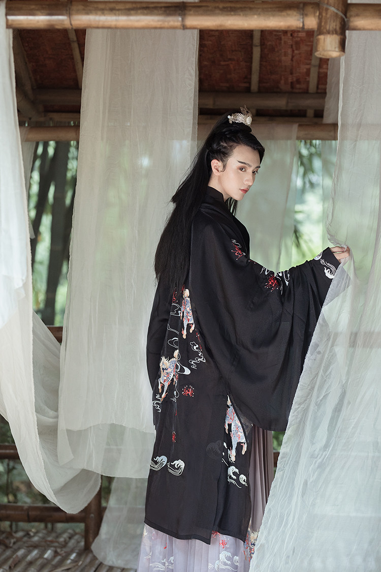 四海升平麒麟原创汉服CP情侣款对襟交领大袖吊带下裙齐腰齐胸在类目 个性定制/设计服务/DIY, 服饰箱包定制, 服装定制, 汉服定制中 - 来自Buy2taobao.com提供专业的淘宝代购服务