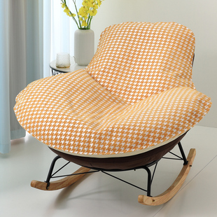 企鹅摇椅防滑单个椅子单人沙发垫替换套罩盖布摇椅懒人躺椅垫坐垫