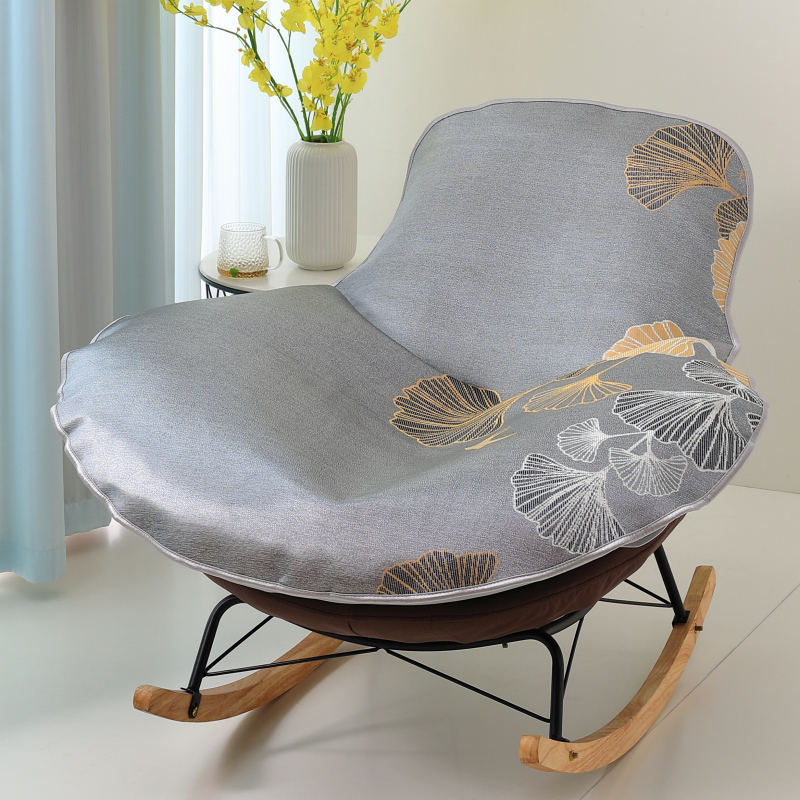 夏季龙虾椅摇椅替换套罩盖布坐垫冰丝懒人躺椅垫防滑摇椅垫椅套