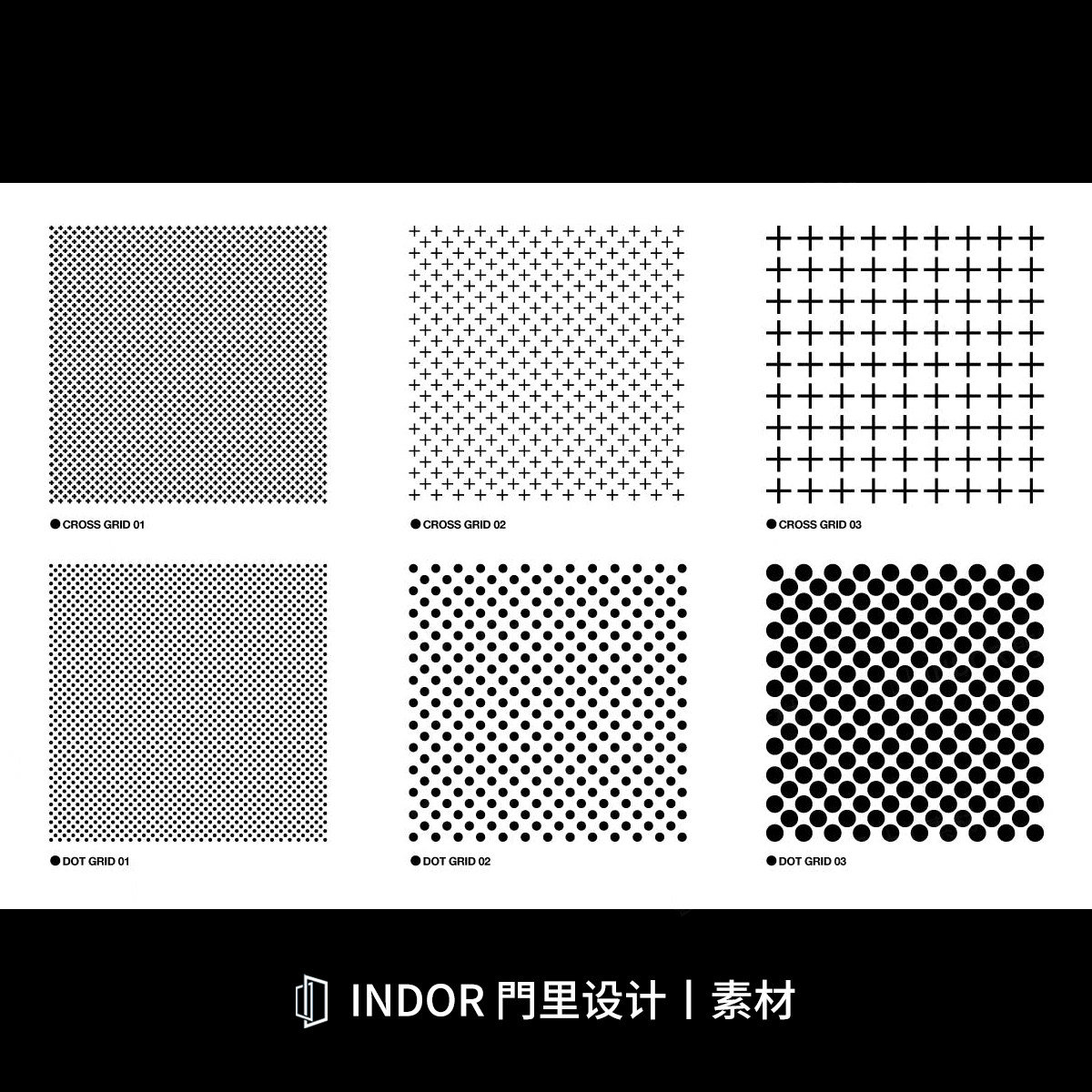22款复古半调点线网格平面视觉海报叠加背景底纹理图案AI矢量素材