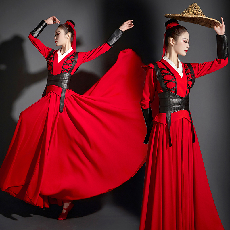 dancer image/舞者印象古典女俠中國(guó)風(fēng)演出服套裝俠客服練功服