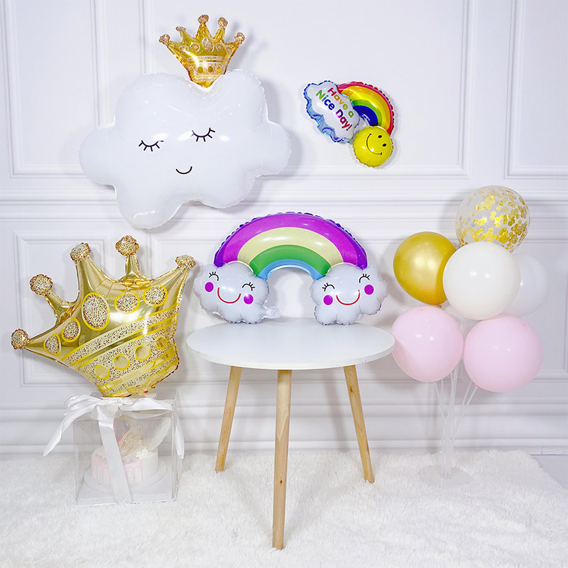 卡通铝膜气球宝宝百天周岁场景布置生日装饰地推神器儿童网红派对,节庆用品/礼品,气球,淘宝优惠券,粉丝福利购,淘宝优惠卷