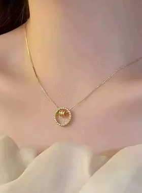圆环小蛮腰项链轻奢气质锁骨链