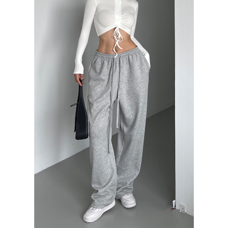 井也高腰运动休闲卫裤女