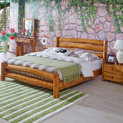 实木床全实木双人床1.8米