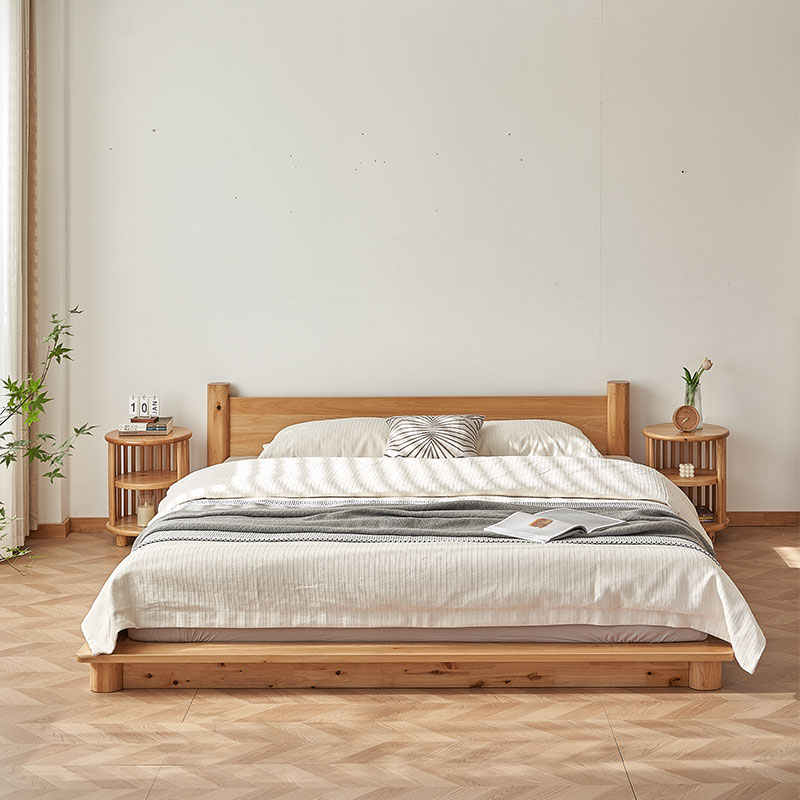 全实木1.8米榻榻米床现代简约