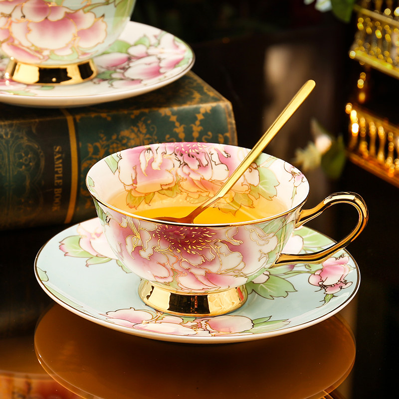 咖啡杯高档精致套装复古法式轻奢小众家用欧式高颜值下午茶具杯子 - 花狐狸家居旗舰店出品