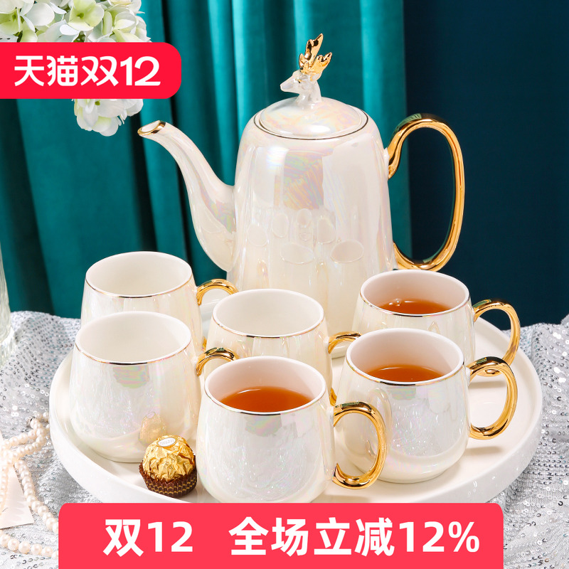 轻奢风高档骨瓷茶具水具套装家用