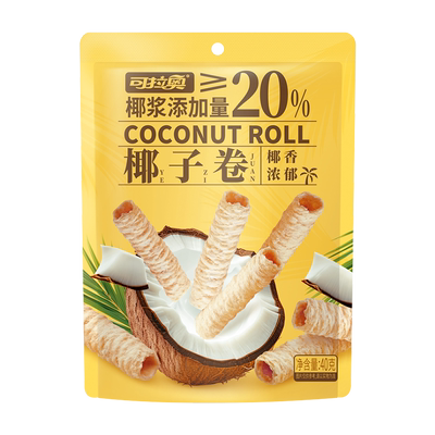 可拉奥椰子卷40g香脆可口