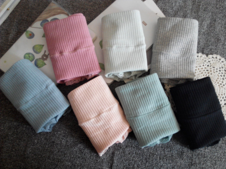 收腹内裤女士纯棉螺纹透气包臀吸汗纯色大码胖mm全棉档外贸出口,女士内衣/男士内衣/家居服,女三角裤,淘宝优惠券,粉丝福利购,淘宝优惠卷