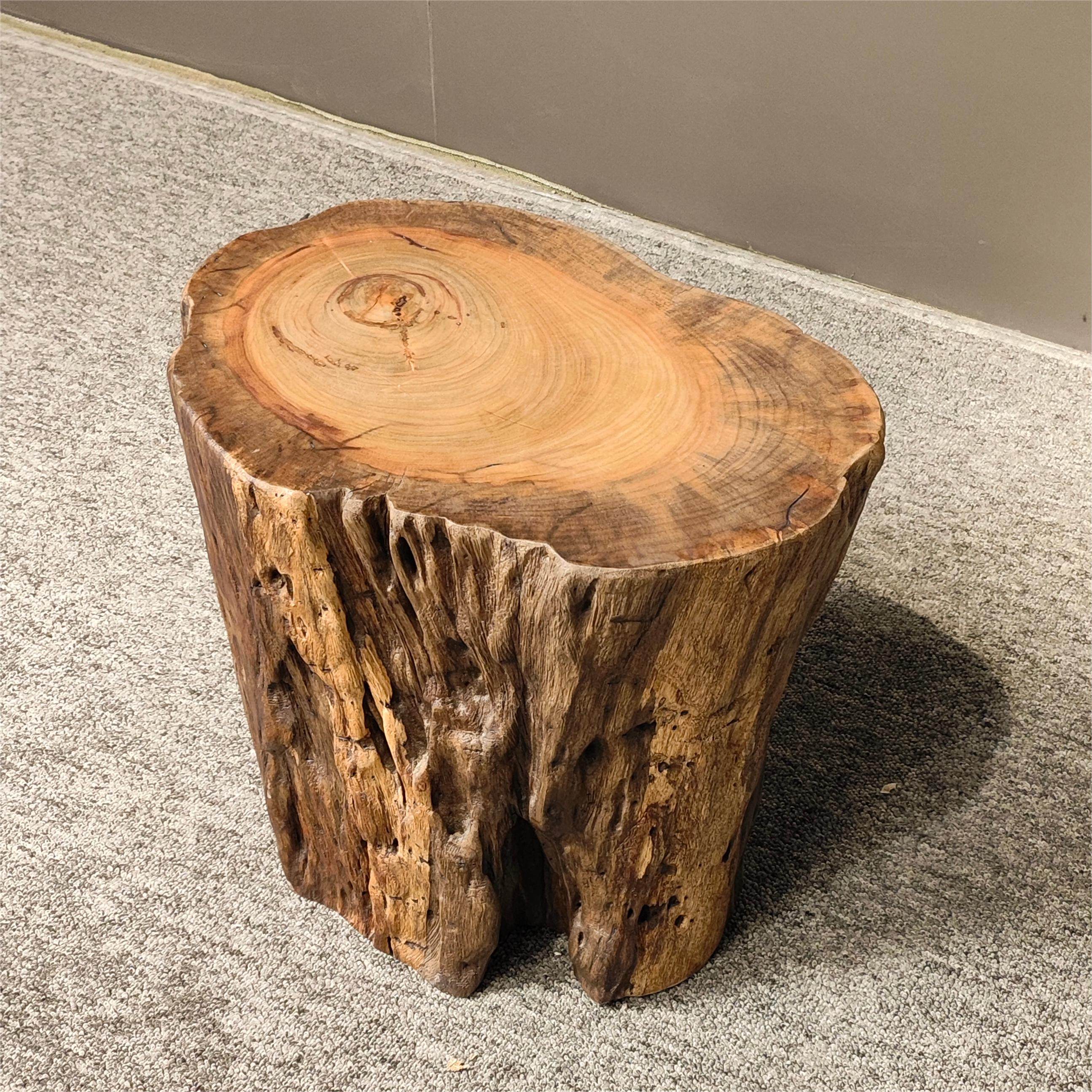 花盆底座花架实木香樟木原木茶室客厅工装场所装饰木墩墩