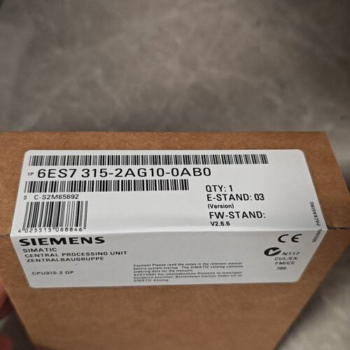 6ES7 315-2AG10-0AB0西门子CPU315-2全新二手都有现货
