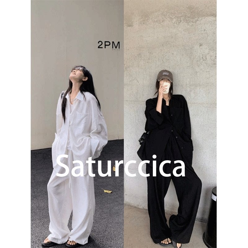 Saturccica高端宽松慵懒风套装