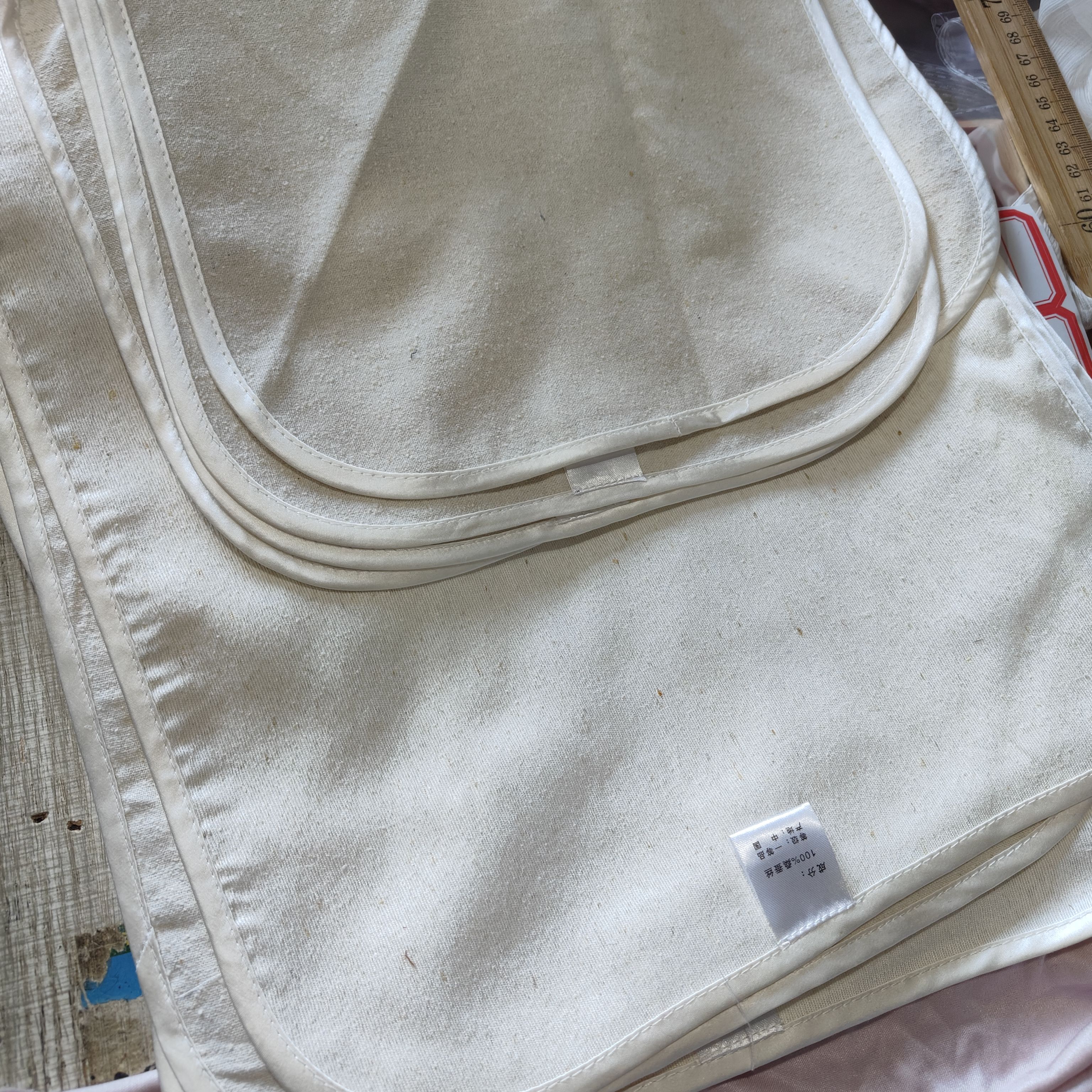 真丝洗脸巾 桑蚕丝柞蚕丝生活丝绸布料包边成品 一块价