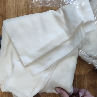 白绸布真丝零料布头 双绉面料 斜纹绸全丝 素绉缎 电力纺擦机布头