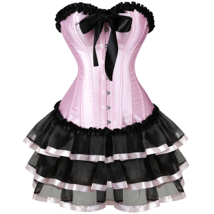 欧式 宫廷塑身衣束身内衣束腰上衣腰封护腰腰带女配裙子高级感套装