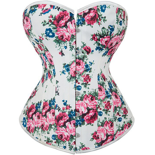 束腰复古宫廷鱼骨胸衣超紧corset束身胸衣绑带腰封夏款外穿塑身衣