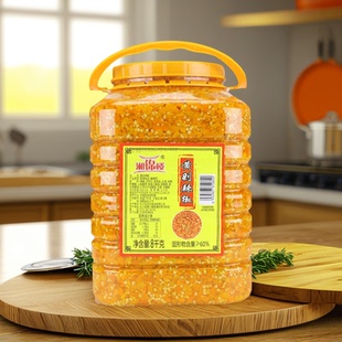 湘锦楼黄金剁椒8KG/大桶装黄贡椒湖南特产剁椒鱼头调料品餐饮商用