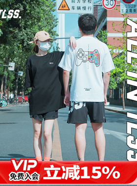 天朗足球TLSS JOGO FC足球休闲百搭男女宽松情侣印花短袖T恤TLEGA