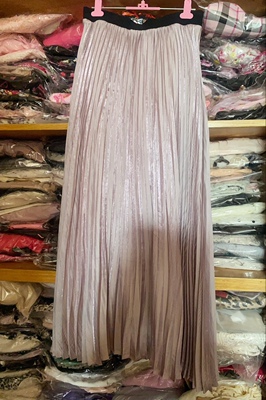 妖风少女纯原0SM0SIS高腰显瘦长裙微波光粼粼半身裙无标无吊牌