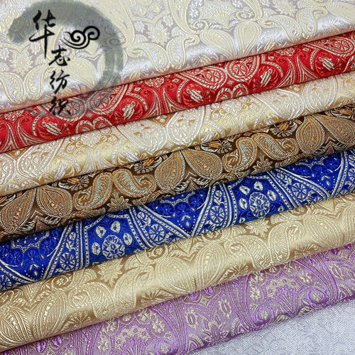 织锦缎面料旗袍提花汉服布料
