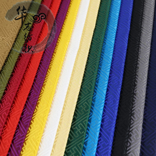 75cm中国风唐装 饰手工汉服面料 娃衣丝绸提花回纹万字纹布料装