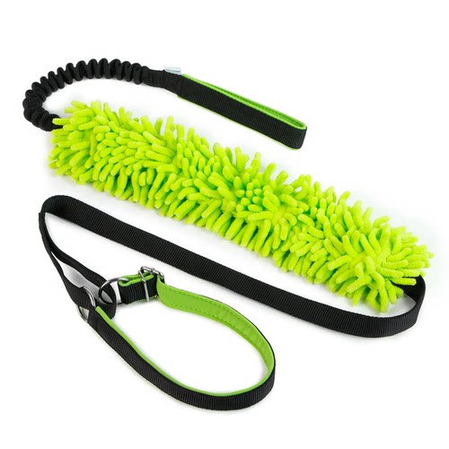 赛级敏捷牵引弹力缓冲拔河项圈狗训练Agility leash with Mop
