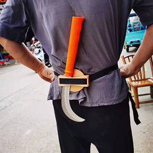 柴刀架保护套户外登山打柴携带放刀解放双手系腰绑带刀鞘熟料