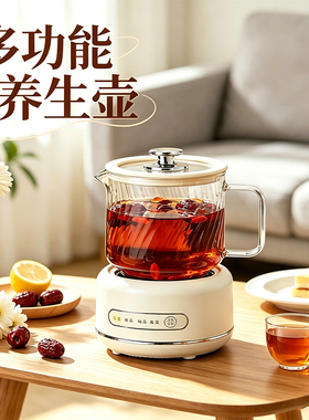 家用多功能养生壶宿舍办公室一人电炖杯电热水杯迷你花茶壶煮茶器