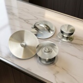 防烫锅盖把手304不锈钢玻璃锅盖顶帽把手通用盖子固定螺丝配件