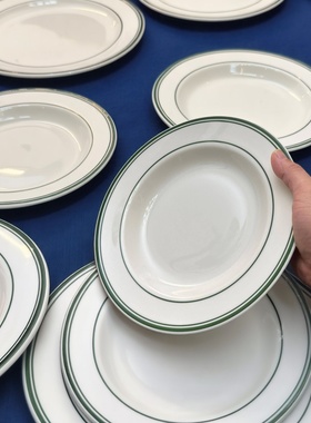 轻奢tuxton盘子家用菜盘碗碟造型好看的炒菜碟子深汤盘饭盘德士敦