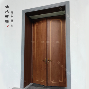 新中式庭院户外院墙仿古砖雕踢脚线12cm青砖地脚线导角线门套门框