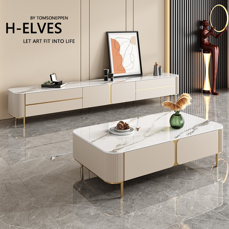 HELVES极简岩板茶几电视柜组合小户型家用简约现代烤漆长高脚地柜|ruв категории жилой мебели, кабинет, телевизионный шкаф - от Buy2taobao.com для оказания профессиональной услуги покупки агента Taobao