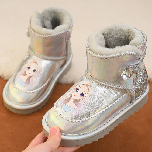 女童雪地靴卜丁儿童棉靴秋冬季