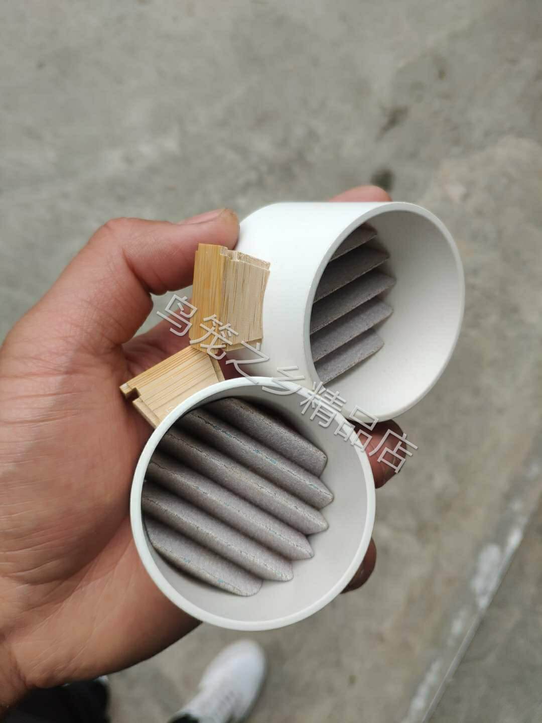 画眉磨嘴杯 斗鸟磨嘴沙峰嘴 有机玻璃 油石沙画眉笼用丝距1.8-2.1