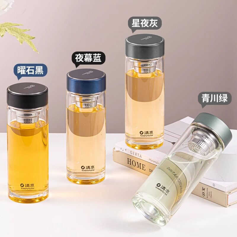 清水大容量单层双层玻璃杯