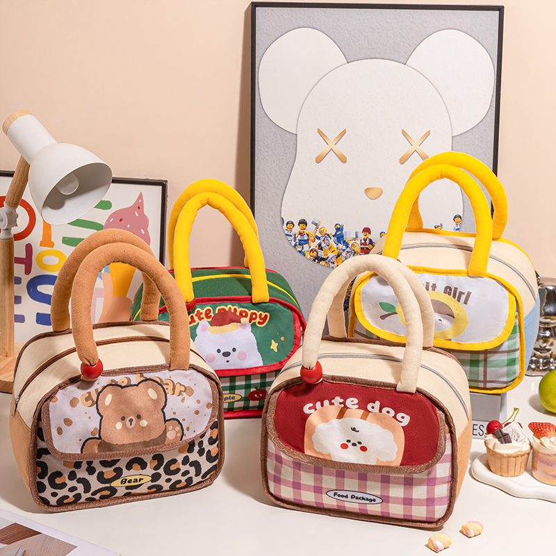 卡通可爱便当包学生手提保温袋