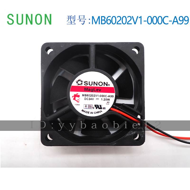 MB60202V1-000C-A99全新SUNON建准6020 24V 1.8W 6厘米机箱风扇