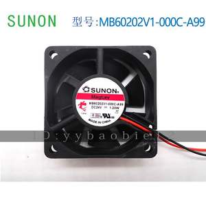 MB60202V1-000C-A99全新SUNON建准6020 24V 1.8W 6厘米机箱风扇