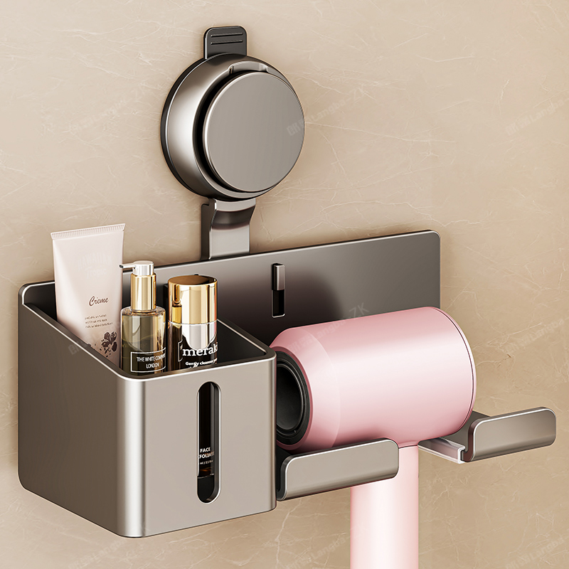 吸盘吹风机支架浴室卫生间免打孔置物架风筒架懒人支架电吹风挂架