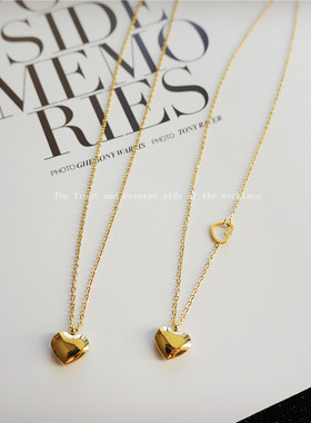 洗澡不用摘定制18K包金叠搭项链